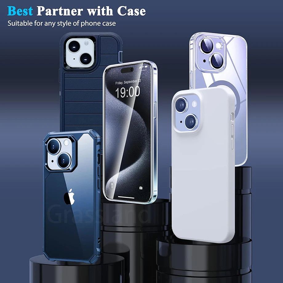iPhone Screenprotector Gehard Glas - 4 Stuks - Voor iPhone 7 t/m 16
