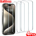 iPhone Screenprotector Gehard Glas - 4 Stuks - Voor iPhone 7 t/m 16